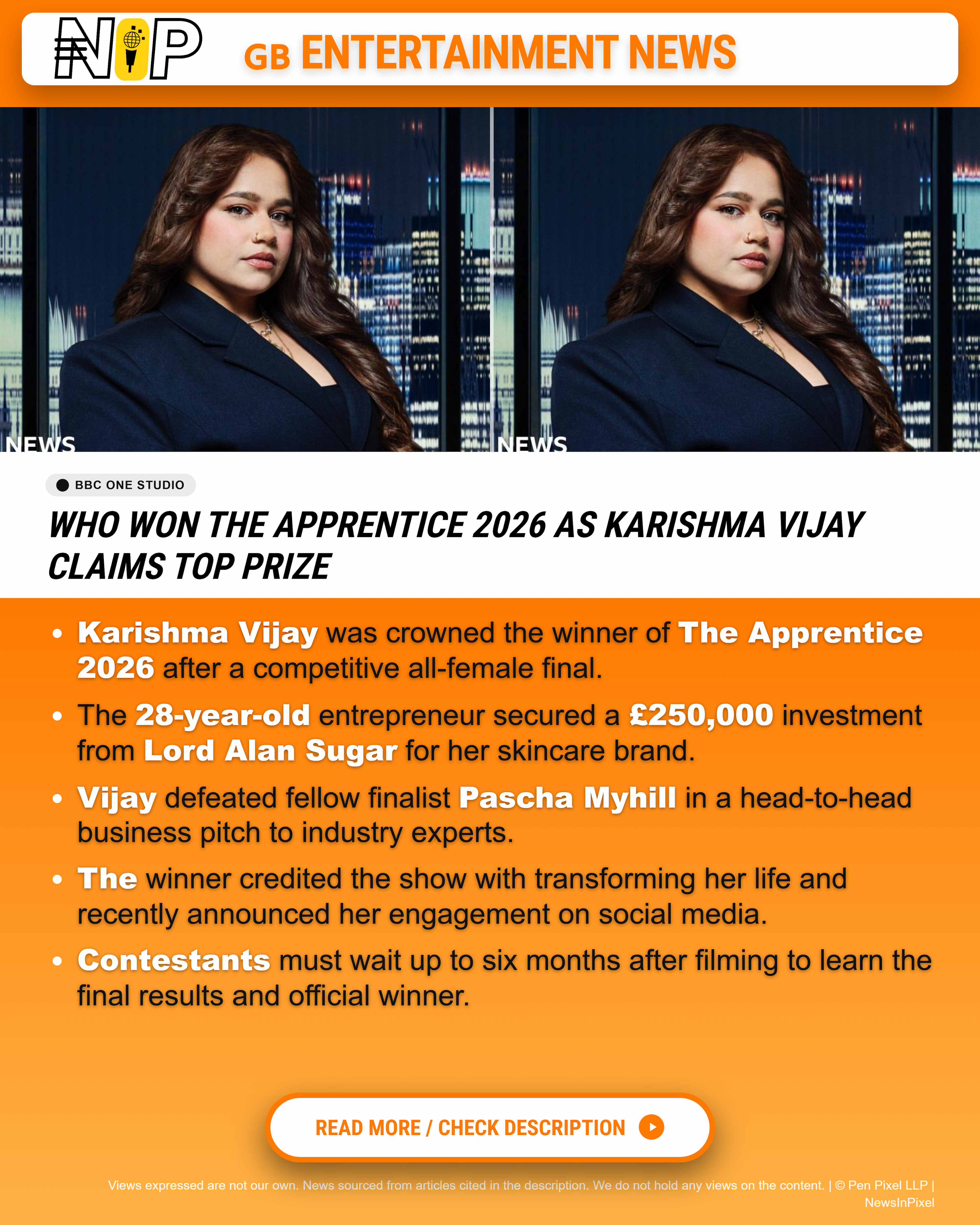 Auto-generated entertainment story layout (Layout 2A) — published format for LinkedIn carousels